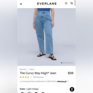 Everlane curvy way-high jeans